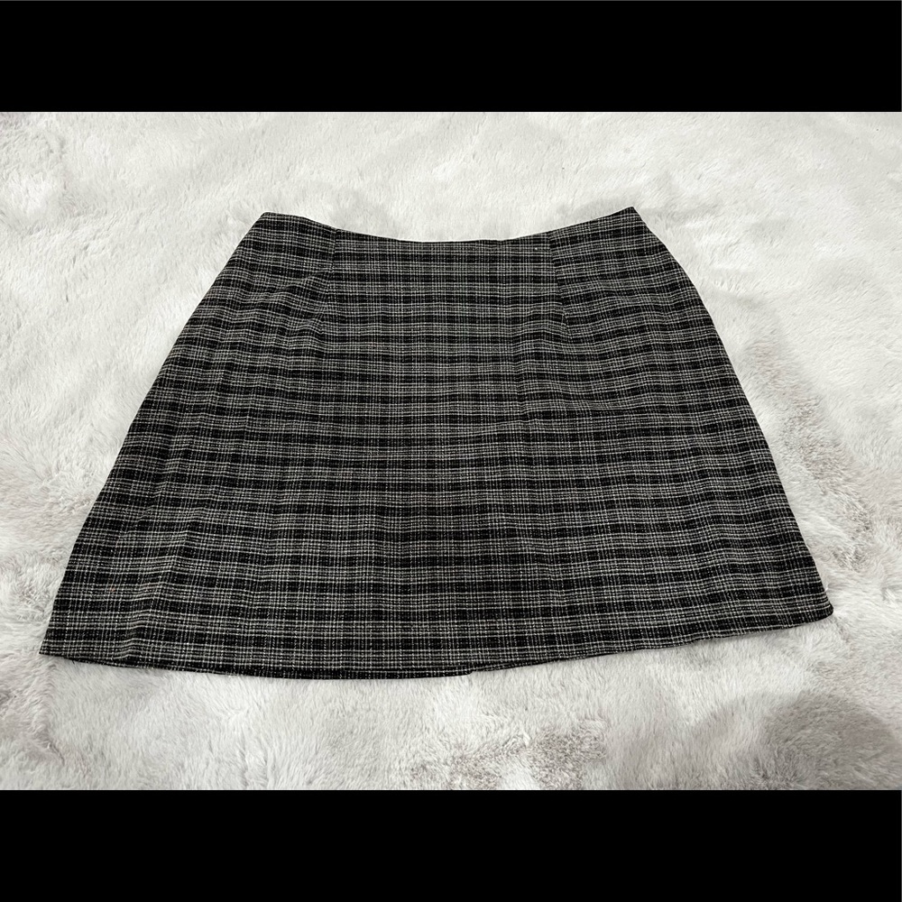 Plaid mini skirt